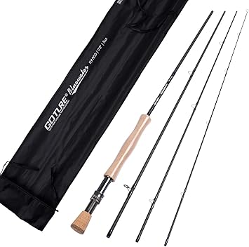 Amazon Goture フライロッド 10フィート 4ピース 山岳渓流用 釣り竿 カーボン製 超軽量 9 Goture スポーツ アウトドア
