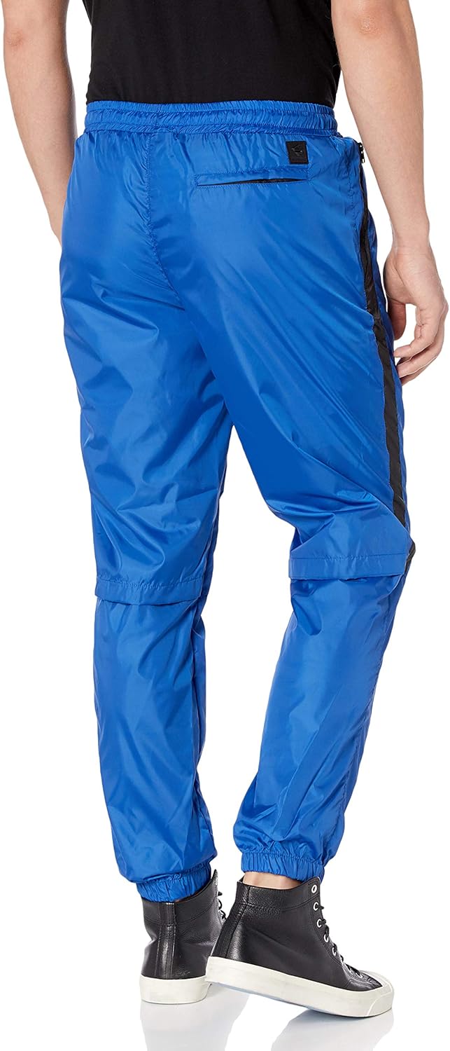 Southpole Men's Colorblock Athletic Wind Pants: Clothing