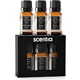 Scentia Essential Oil Blend Gift Set – Buyers’ Favorites – 10 mL, 0.34 fl oz | Inspired by Luxury Destinations | Premium Aroma Oils for Waterless & Ultrasonic Diffusers - Made in USA