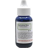 ALDON Innovating Science Methylene Blue 1% Aqueous Solution, 1 fl oz (30mL) Dropper Bottle - Methyl Blue Microscope Stain - The Curated Chemical Collection