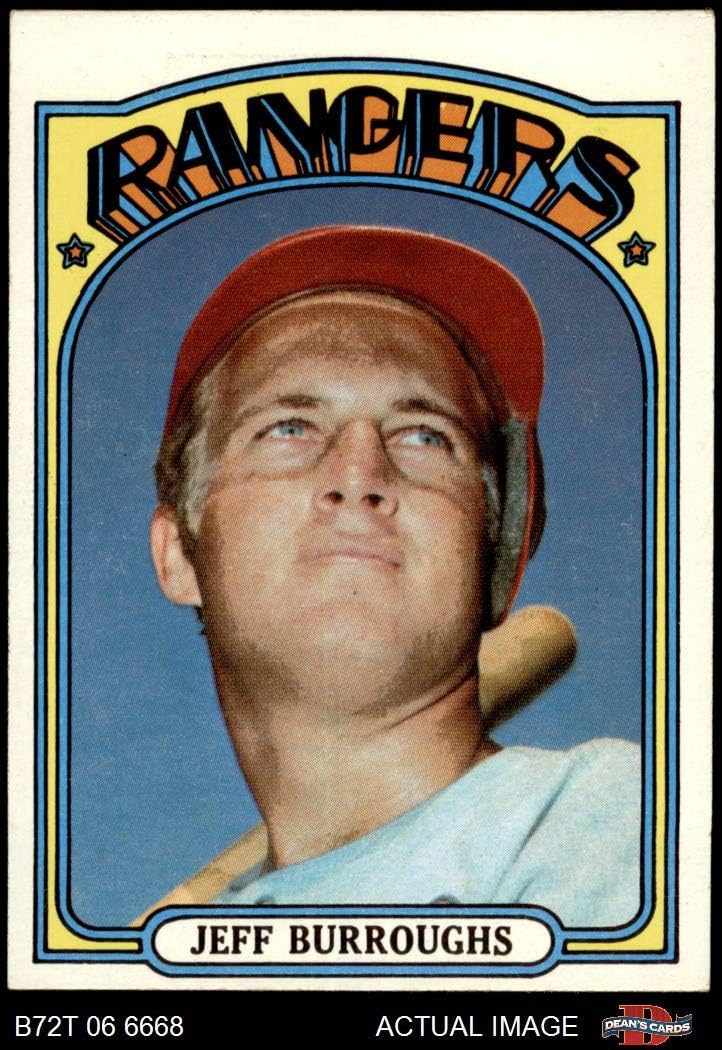 1972 Topps 191 Jeff Burroughs Texas Rangers (Baseball