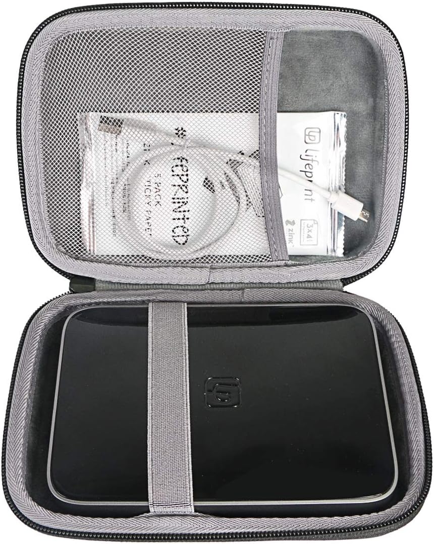 co2crea Hard Travel Case for Lifeprint 3x4.5 Portable Photo Video Printer (Black): Computers & Accessories