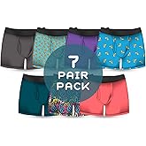 A Weeks Worth Premium Mens Underwear - Moisture Wicking and Breathable Boxers for Men - Mens Boxer Briefs 7 Pack