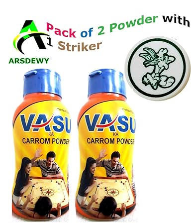 ARSDEWY Carrom Powder 100Gm with Carrom Striker