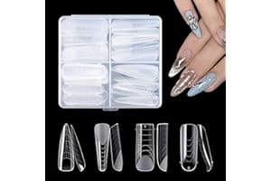 NMKL38 Nail Extension Form Tips Acrylic Nails Mold Artificial Dual Forms System UV Gel DIY Polish Manicure Tool 96PCS(4 Types)