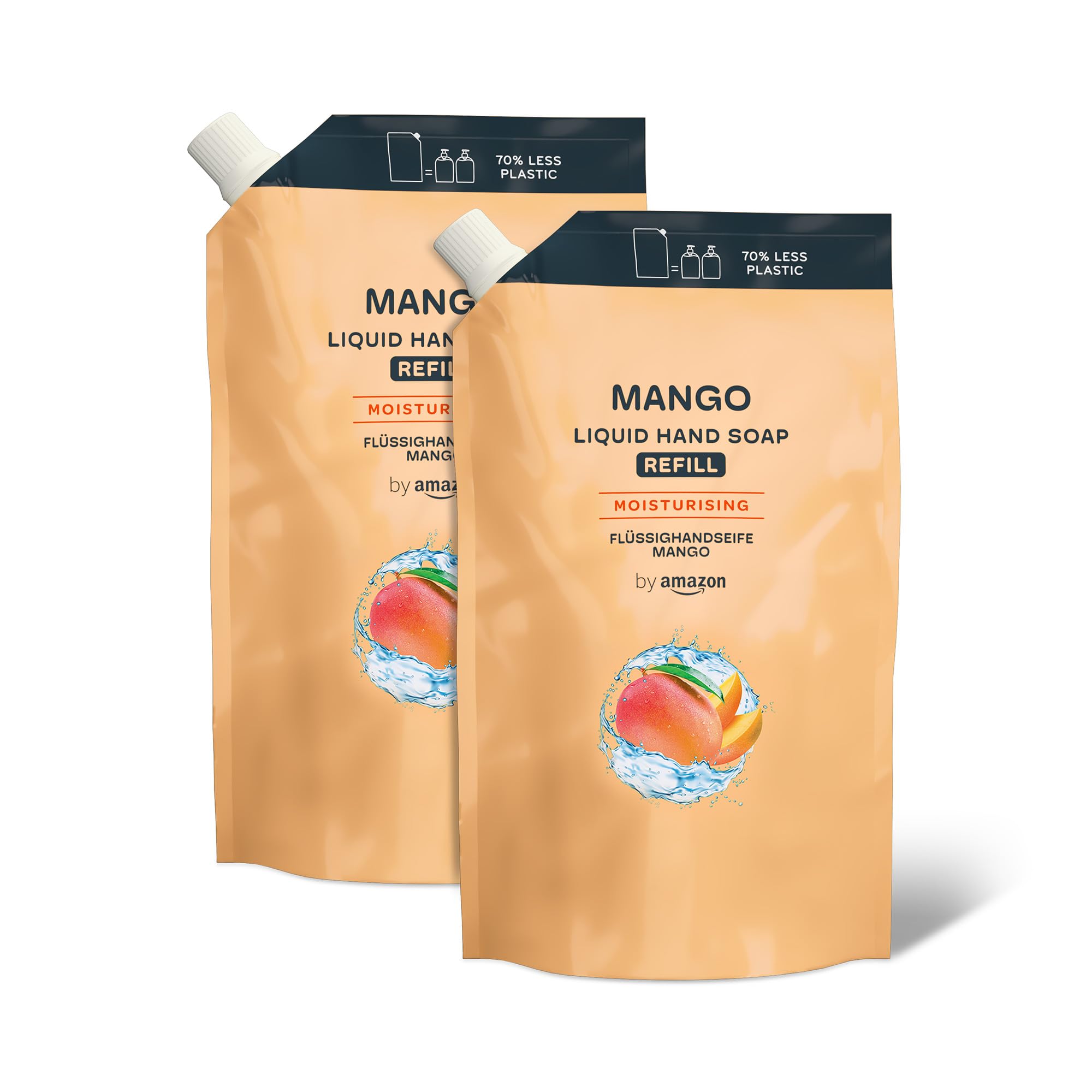 by Amazon Mango Handseife Nachfüllpack, 2 x 1000ml