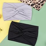 DRESHOW 4 Pack Turban Headbands Women Wide Vintage Knotted Hair Accessories view 6