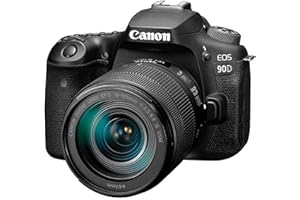 Canon DSLR Camera [EOS 90D] with 18-135 is USM Lens, Built-in Wi-Fi, Bluetooth, DIGIC 8 Image Processor, 4K Video, Dual Pixel