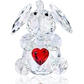YWHL Cute Crystal Elephant Gifts for Women, Glass Elephant Figurine Decor | Small Elephant Statue Decoration, Handmade Animal Collectible Figurines