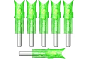 XHYCKJ 6PCS Lighted Nocks for Crossbow Bolts with 0.300"/ 7.62mm Diameter,Screwdriver Included