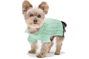 Stinky G Mint Aran Dog Sweater Size #08 XS