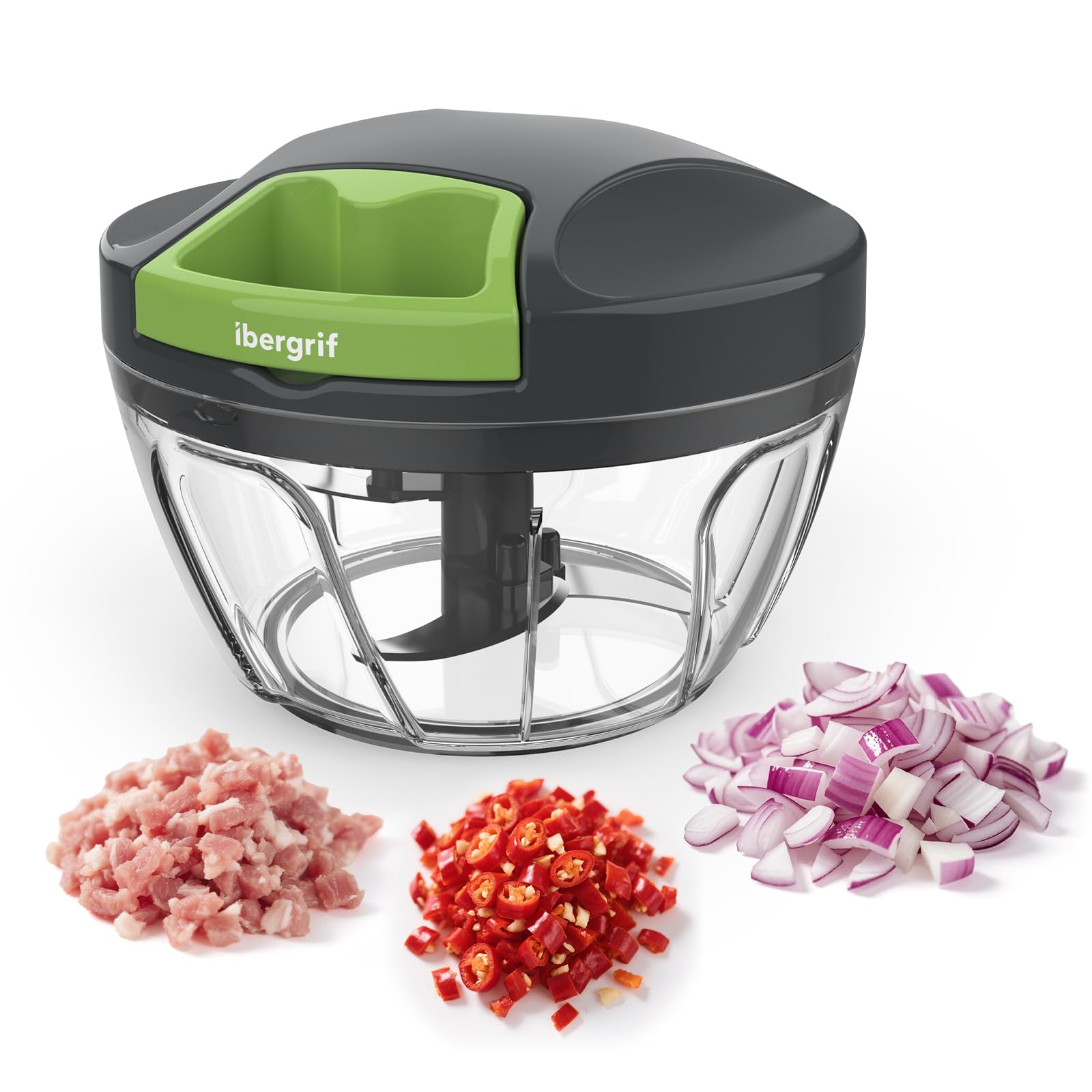 Ibergrif Manual Food Chopper, Vegetable...
