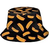 Hot Dog Bucket Hat Packable Funny Food Fisherman Cap Lightweight Outdoor Summer Travel Beach Sun Hats for Men Women Boy Girl