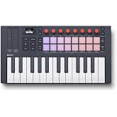 Novation FLkey 2 Mini 25 USB MIDI Controller Keyboard | USB-C, 25 Mini Keys, 16 Pads, 8 Encoders, Touch Strips, OLED Display, Scale Mode, Chord Modes, Arpeggiator, Bus Powered