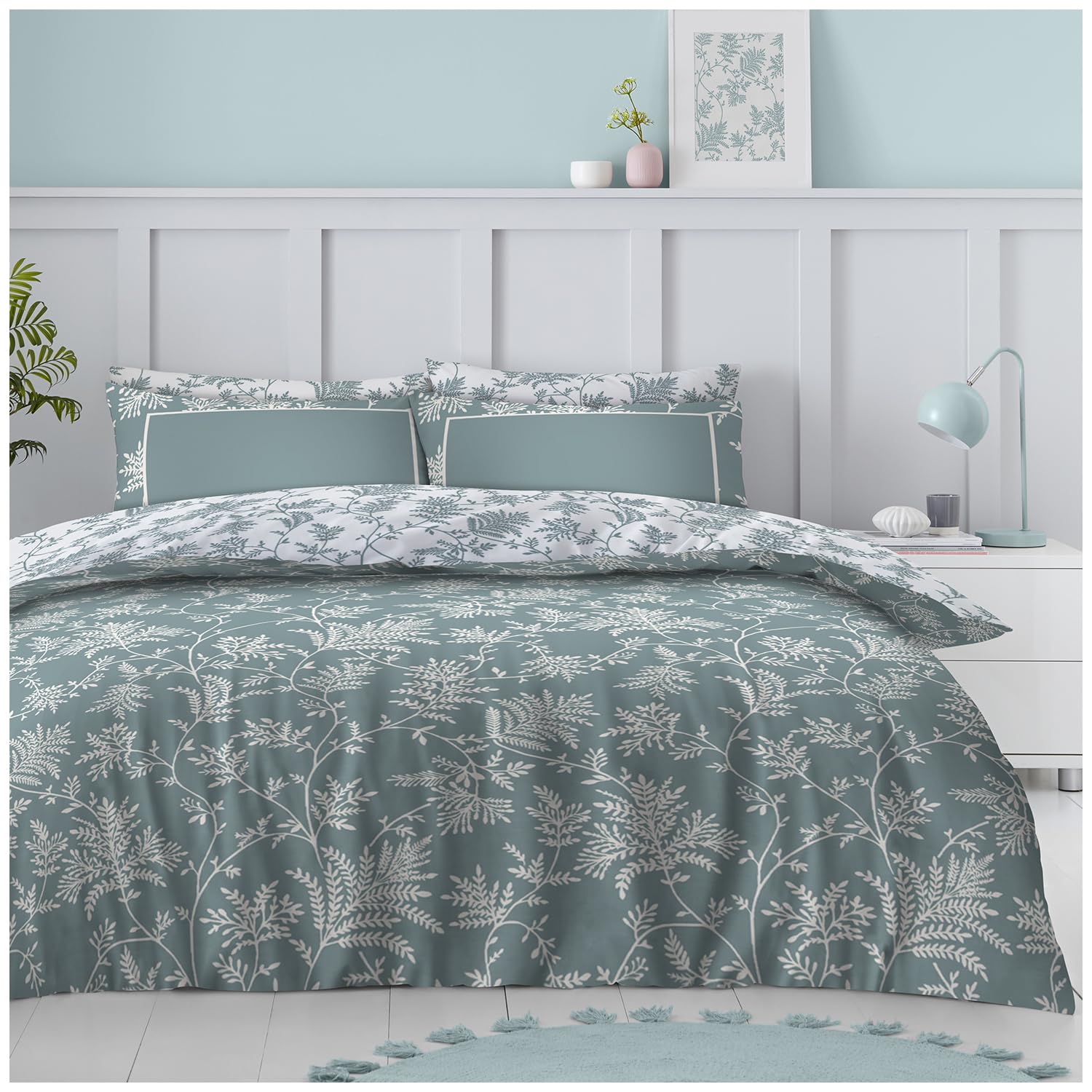 GC GAVENO CAVAILIA Reversible Duvet Covers with Pillowcases King Size Bedding Sets Polycotton - Soft Comforter Cover (230x220cm), Georgiana