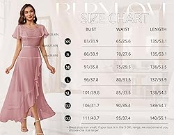 BeryLove Prom Dresses for Women Wedding Guest Ruffe