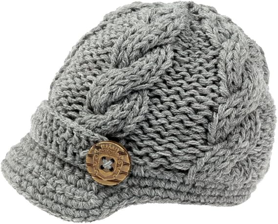 knit newsboy hat