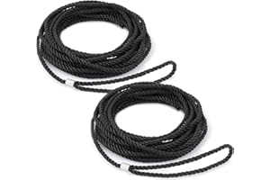 GRONGU Extension Ladder Rope Replacement Compatible with Werner AC30-2 Extension Ladder Replacement Ropes Part Accessories for All Extension Ladders Up to 40 Foot with Single Pulley - 2 Pack