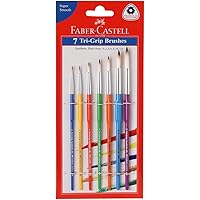 Faber-Castell Tri-Grip Brush - Round, Pack of 7 (Assorted)