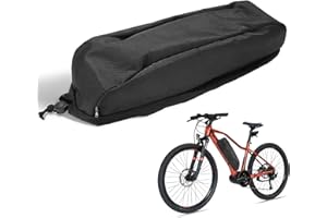 E-Bike Battery Protective Cover, Electric Bicycle Li-Ion Battery Pack Waterproof Dustproof Anti Mud Cover Protection Cap Bag 