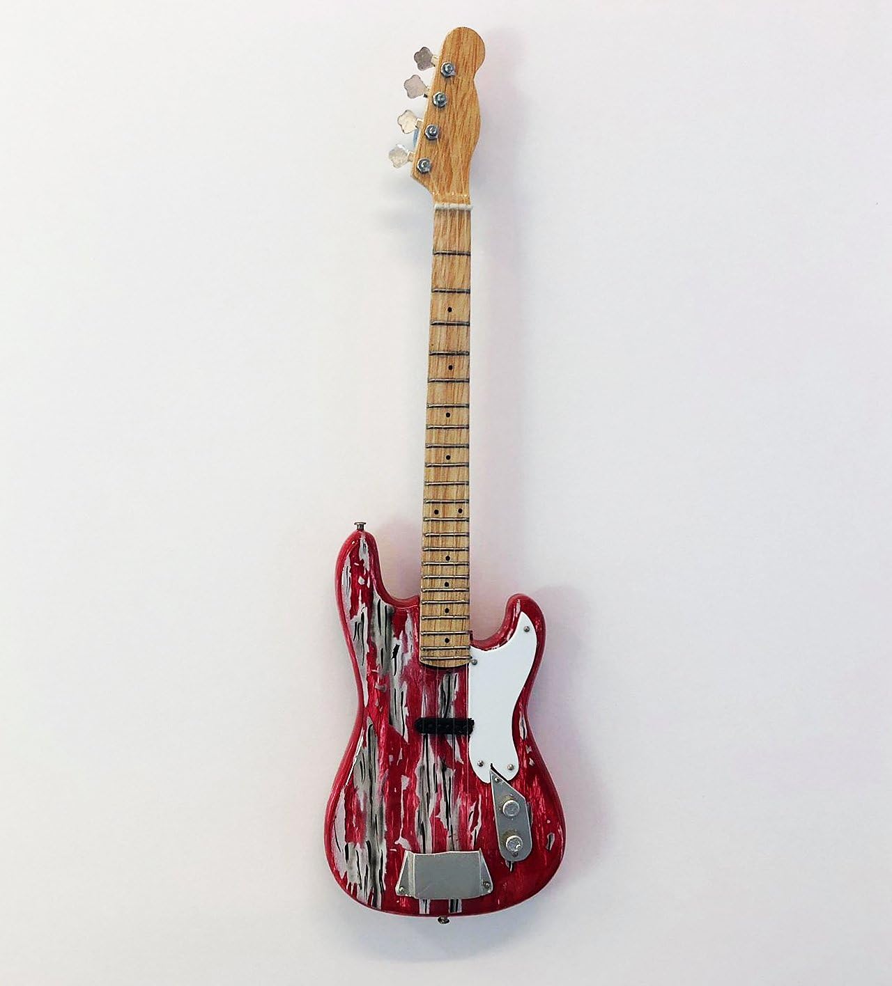 Axman Dusty Hill : Bass Guitar - Miniature Guitar Replica - Music Gifts, Neutral - Image 3