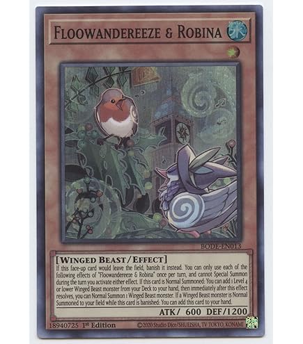 Amazon.com: Yu-Gi-Oh! Floowandereeze & Snowl - MP22-EN193 - Rare