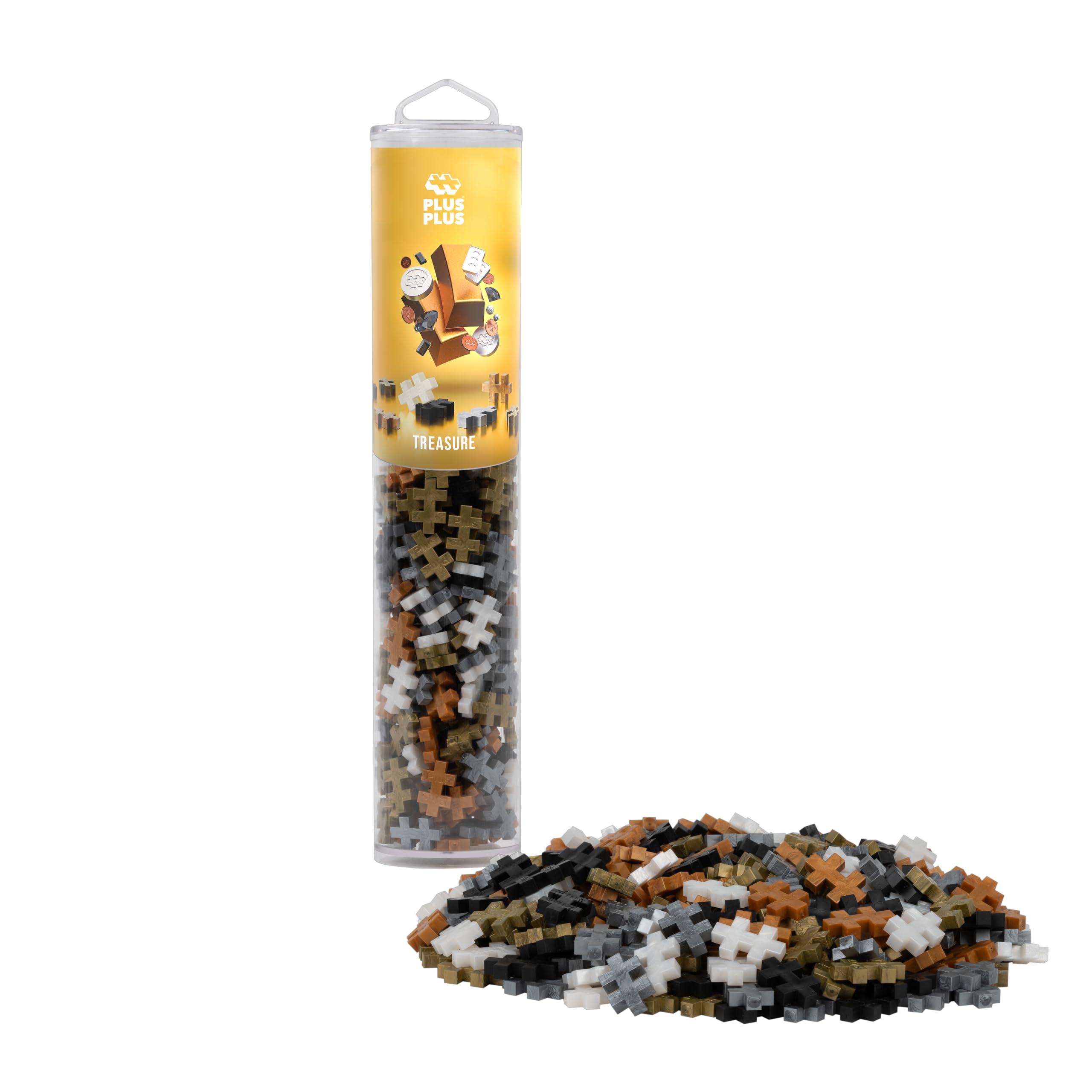 PLUS PLUS Building Blocks Toy - 240 pc Kids Construction Toys, Creative Learning Resources and STEM Play for Home and Travel - Girls and Boys Toys Age 5 Plus - Treasure 240 Pieces — image 1