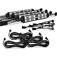 OPT7 4pc Aura LED Expansion Pack - 4" Double Row Light Strips with Splitters and Extensions for Motorcycle, Cruiser, Golf Cart, ATV Lighting Kit