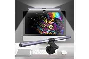 SUMKUMY Monitor Light Bar,Screen Light Bar，E-Reading Task Lamp,Dual Light with No Glare,Filter Blue-Ray for Eye Care,CRI≥95,3