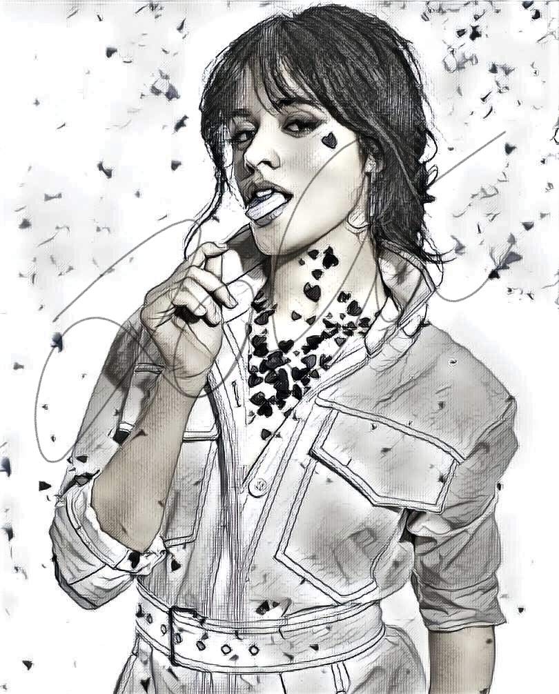 Camila Cabello Sketch Drawing Print Poster Hand Drawn Pencil Singer Cabello Sketch6 Amazon Ca Handmade Camila cabello abstract print #cabello_abstract3. camila cabello sketch drawing print