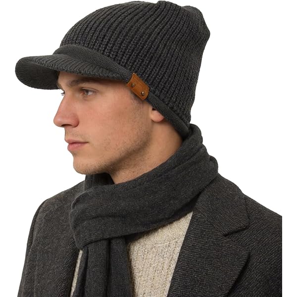 Women Men Solid Color Skully Hat Comfy Soft Fuzzy Lined Knitted