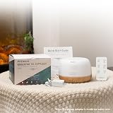 ASAKUKI 300ml Essential Oil Diffuser Ultrasonic Humidifier 7 LED Lights view 7