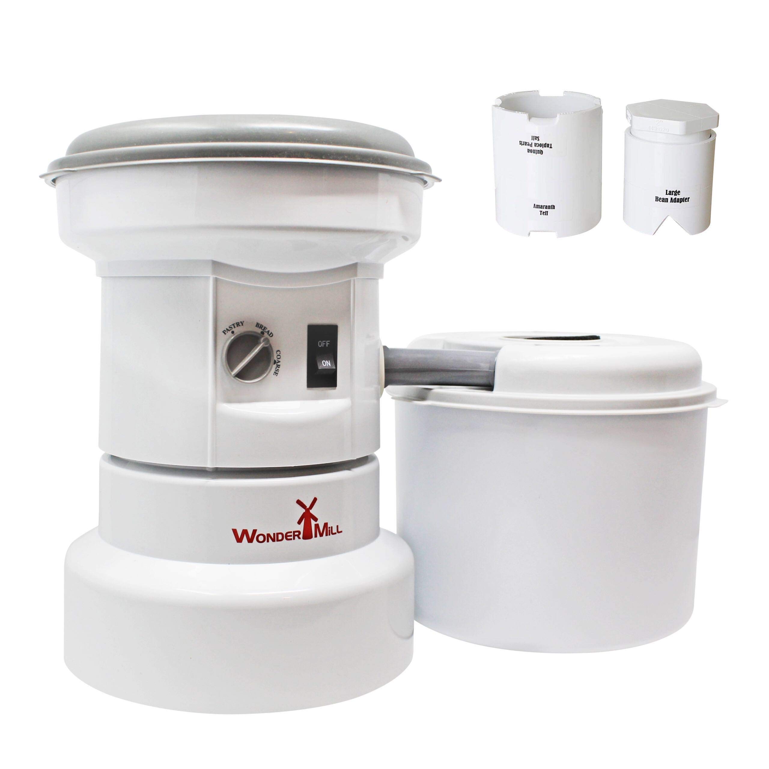 Grain Grinder with Flour Canister, Small Grains and Large Beans