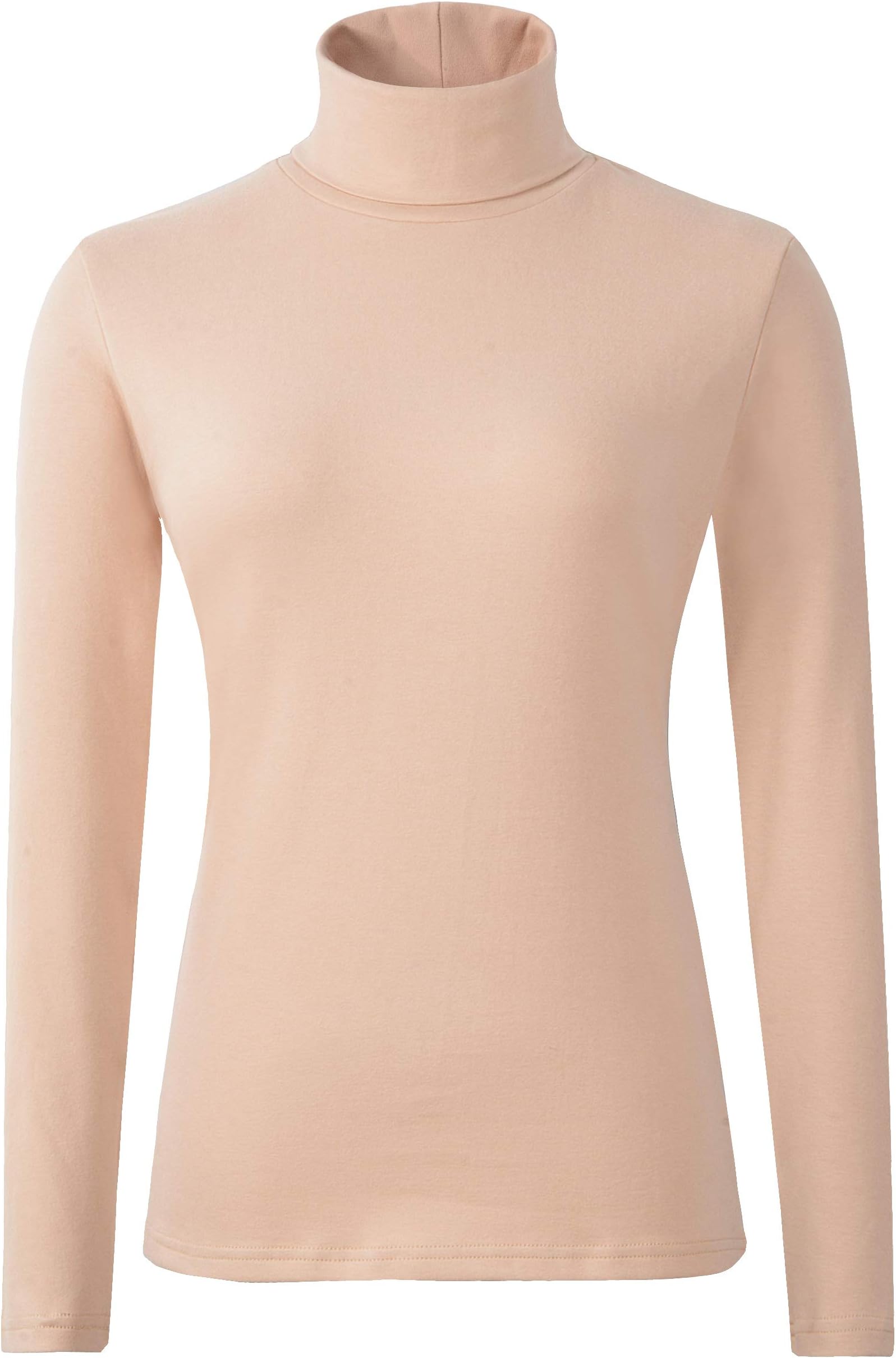 HieasyFit Women's Soft Cotton Turtleneck Top Basic Pullover Sweater