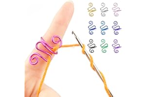 Handmade Crochet Rings, Belifair Adjustable Crochet Tension Ring for Knitting and Crocheting, Crochet Gift for Knitting Lovers - Size 7-11, Rose-Pink