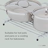 simplywire Trivet Large Heat Resistant Chrome Kitchen Worktop Protector view 3