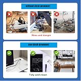 DuDuZui Desk Grommet 35mm 10PCS with Hole Saw White 44mm Ø 13mm H view 8