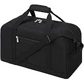 Apenze Small Gym Bag 18 inch Carry On Duffel Bag for Weekender Travel - Black