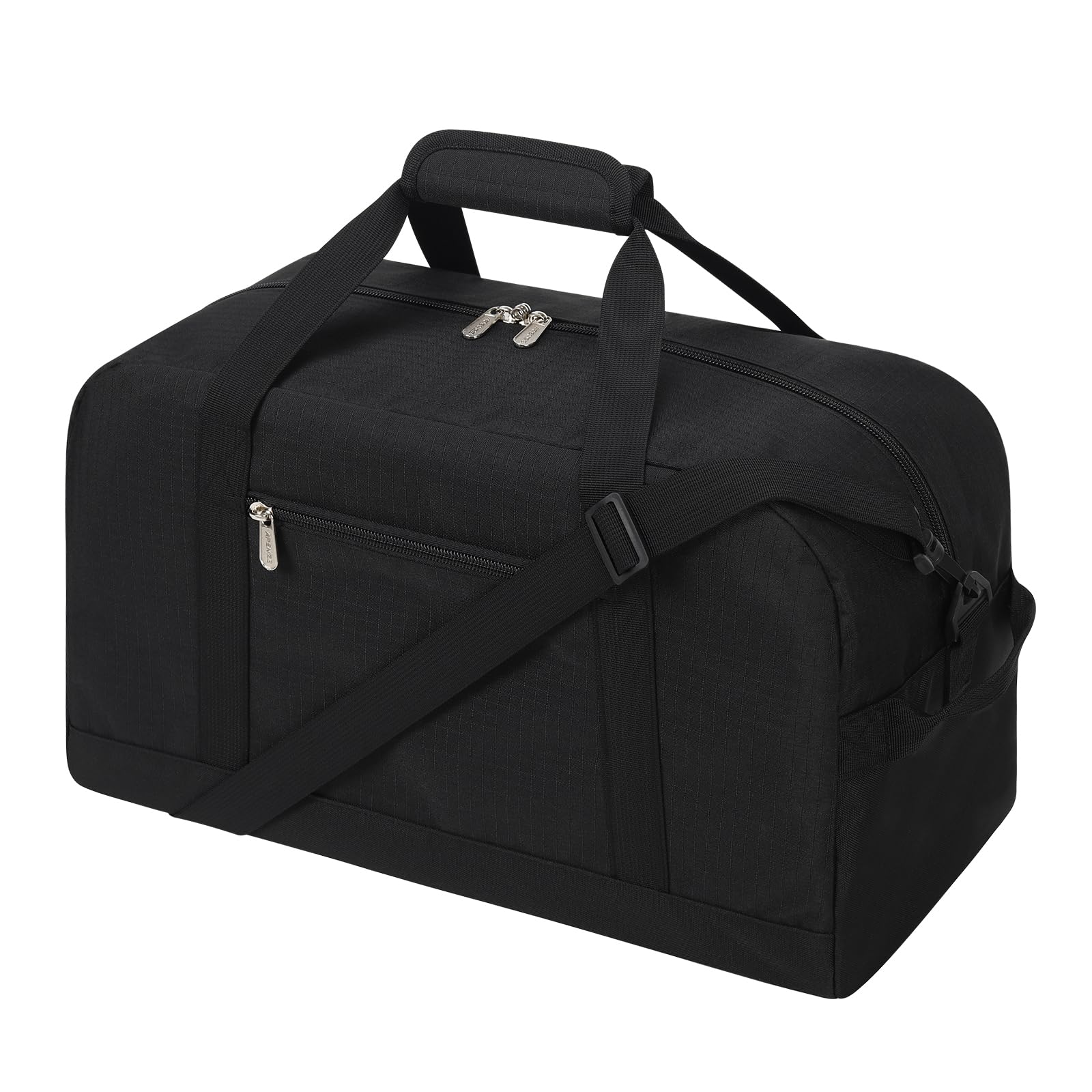Apenze Small Gym Bag 18 inch Carry On Duffel Bag for Weekender Travel - Black