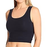Brag Womens Bra30 Sporty - Racerback Style Half Tank with Fitted Band Sport Style Top
