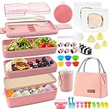 35Pcs Bento Box Japanese Lunch Box Kit Leakproof