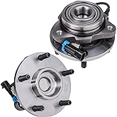 Detroit Axle - 2WD Front Wheel Bearing Hubs for 1998-2005 Chevy Blazer | 1998-2004 GMC Jimmy, Pair Wheel Hub and Bearings Assembly Set Replacement 1998 1999 2000 2001 2002 2003 2004