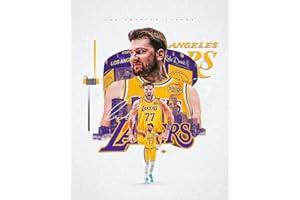 MENKARWHY Basketball Superstar Luka Doncic Signed Poster For Kids Fans Room Bedroom Wall Decor-Sports Star Posters Canvas Art Print Picture For Teen Boy Birthday Gifts