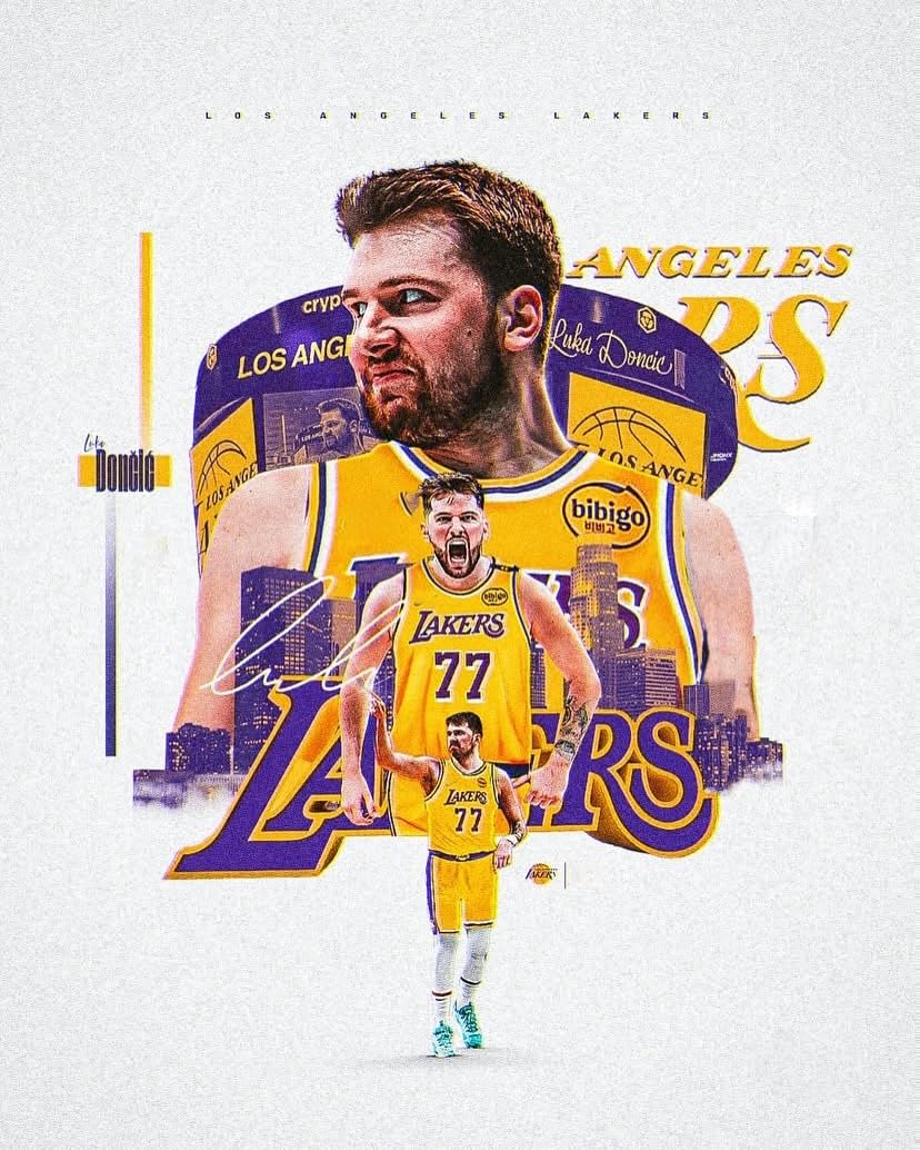 Basketball Superstar Luka Doncic Signed Poster For