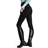 FitsT4 Sports Women's Fleece Horse Riding Pants Full Seat Equestrian Breeches Winter Riding Tights with Pockets