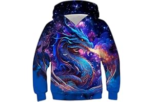 TUONROAD 6-16 Year Boys & Girls 3D Printed Fashion Pullover Sweatshirts Novelty Pattern Hoodies