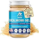 Sea Moss Gel by BioVitalica - Irish sea Moss raw Organic - Premium Quality - Dr Sebi, Vegan superfood for Cells - 100% Natural Seamoss Gel - (Pack of 1, Original)