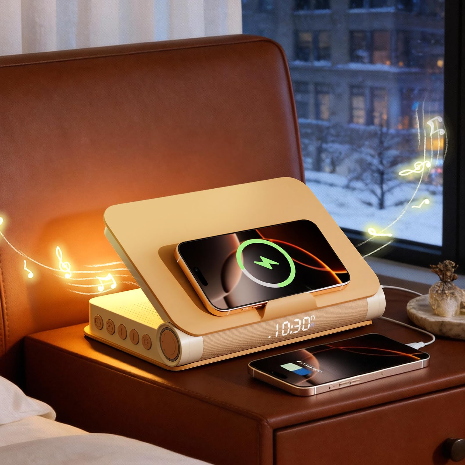 Photo 1 of **UNTESTED**
Vivilumens Sunrise Alarm Clock with Wireless Charging Station Bluetooth Speaker Loud for Heavy Sleepers Adults Aesthetic Book Wake Up Light for Bedroom Decor Dimmable Bedside Lamp Tech Birthday Gift