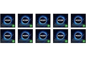 SMALL SIZE PRO 47mm My Condoms - Latex Lubricated, Thin, Perfect Fit, Small Size, Extra Safe and Sure (10)