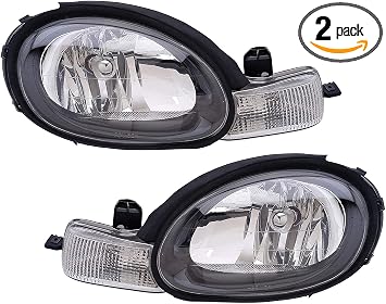 Amazon Com For Dodge Plymouth Neon Headlight 2000 2001 2002 Driver And Passenger Side Headlamp Assembly Replacement Automotive